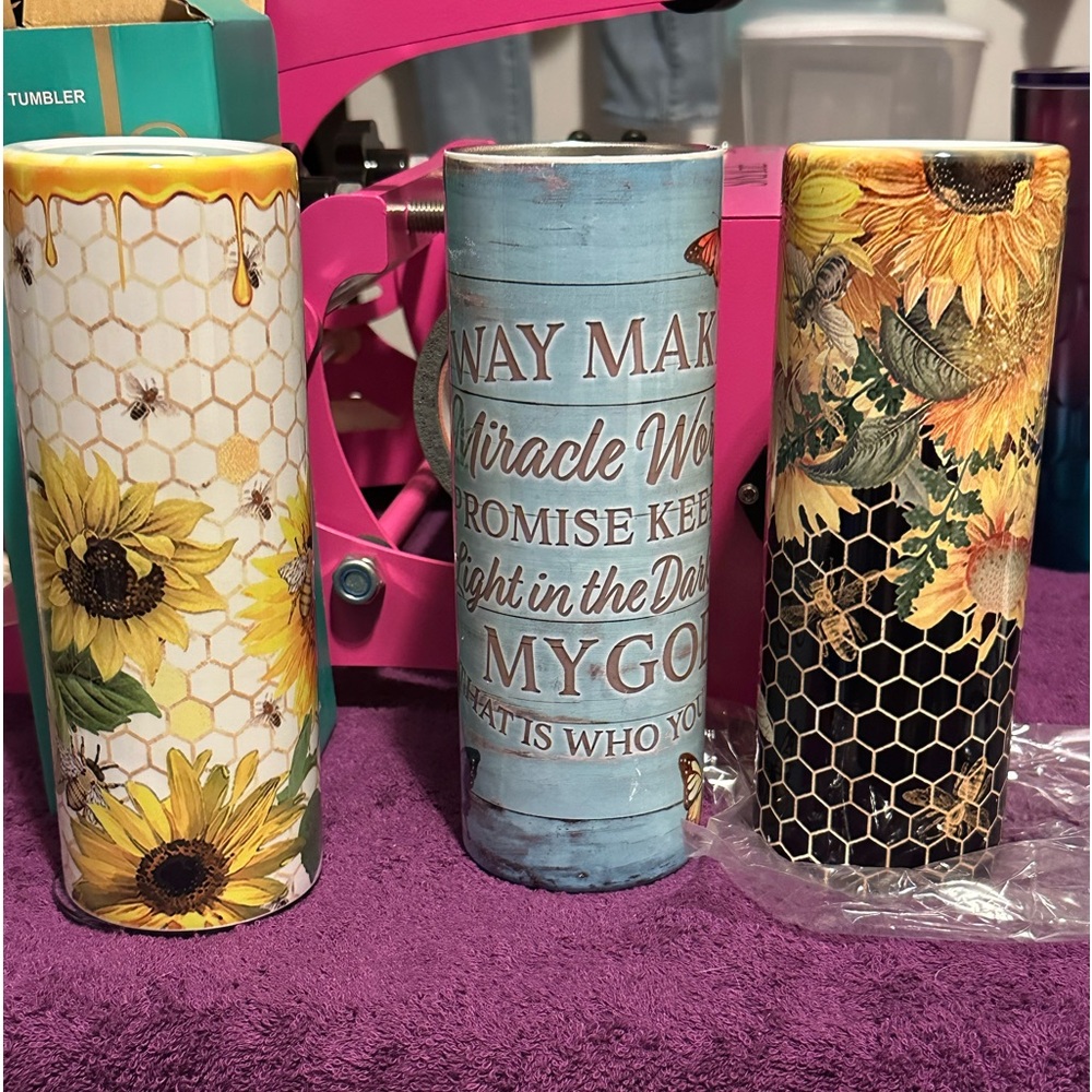 Custom made 20oz skinny tumbler